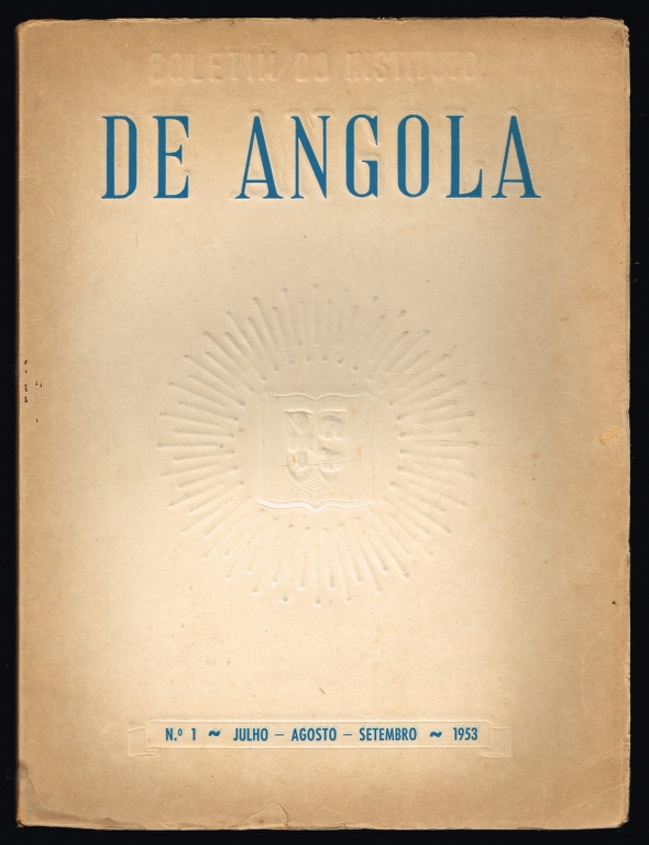 BOLETIM DO INSTITUTO DE ANGOLA N1 1953